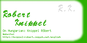 robert knippel business card