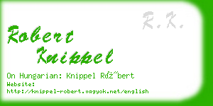 robert knippel business card